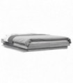 vidaXL Bed Frame Grey Sonoma 140x200 cm Engineered Wood
