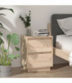 vidaXL Bedside Cabinet 40x35x50 cm Solid Wood Pine