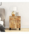 vidaXL Bedside Cabinet 50x33x60 cm Solid Wood Mango&Engineered Wood