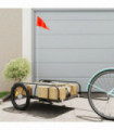 vidaXL Bike Trailer Black 135x70x37 cm Iron