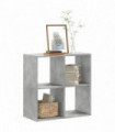 vidaXL Bookcase Concrete Grey 68.5x32x68.5 cm Engineered Wood