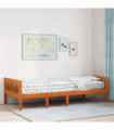 vidaXL Children's Bed without Mattress Wax Brown 75x190 cm Solid Wood Pine