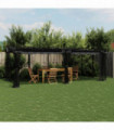 vidaXL Gazebo with Mesh Walls Anthracite 6x3 m Steel