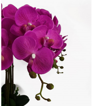 85cm Artificial Deluxe Bush Orchid - Dark Pink