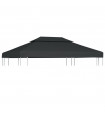 2-Tier Gazebo Top Cover 310 g/m² 4x3 m Anthracite