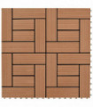 vidaXL 22 pcs Decking Tiles 30x30 cm 2 sqm WPC Black