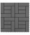 22 pcs Decking Tiles 30x30 cm 2 sqm WPC Grey