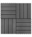 vidaXL 22 pcs Decking Tiles 30x30 cm 2 sqm WPC Teak Colour