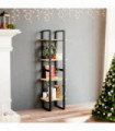 4-Tier Book Cabinet 40x30x140 cm Solid Pine Wood
