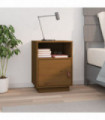 Bedside Cabinet Honey Brown 40x34x55 cm Solid Wood Pine
