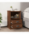 vidaXL Bedside Cabinets 2 pcs Brown Oak 43x36x60 cm