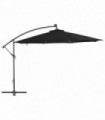 Cantilever Umbrella with Aluminium Pole 350 cm Black
