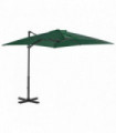 Cantilever Umbrella with Aluminium Pole Green 250x250 cm