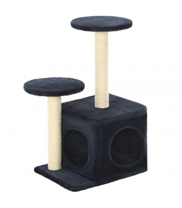 Cat Tree with Sisal Scratching Posts 60 cm Dark Blue