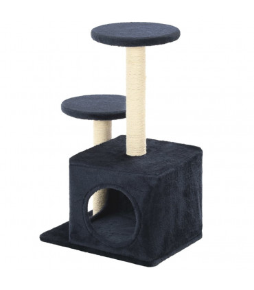 Cat Tree with Sisal Scratching Posts 60 cm Dark Blue