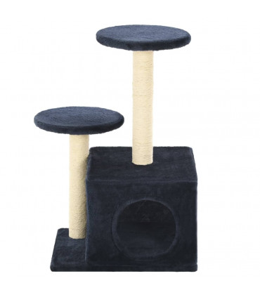 Cat Tree with Sisal Scratching Posts 60 cm Dark Blue