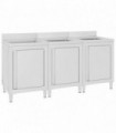 Commercial Kitchen Sink Cabinets 3 pcs Stainless Steel