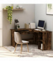vidaXL Corner Desk Smoked Oak 120x140x75 cm Engineered Wood