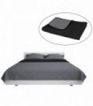 Double-sided Quilted Bedspread 170x210 cm Grey and Black