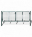 Fence Gate Steel 306x175 cm Green