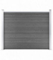 Fence Panel WPC 180x146 cm Grey