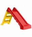 Foldable Slide for Kids Indoor Outdoor Red and Yellow