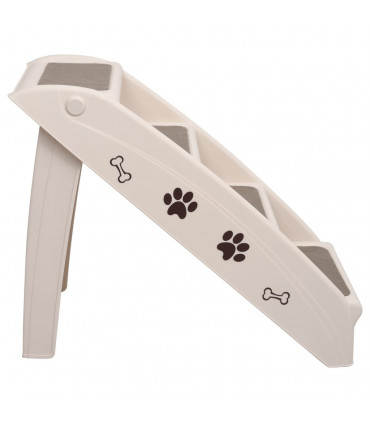 Folding Dog Stairs Cream 62x40x49.5 cm