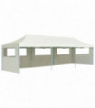 vidaXL Folding Pop-up Party Tent with 5 Sidewalls 3x9 m Cream