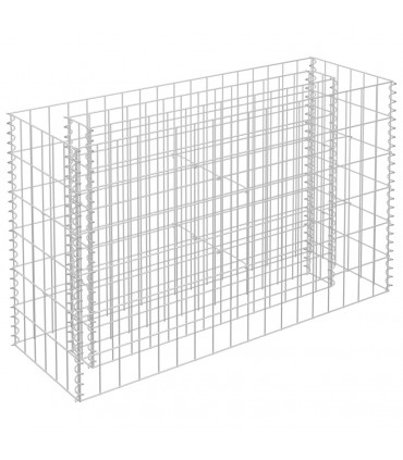 Gabion Raised Bed Galvanised Steel 90x30x60 cm