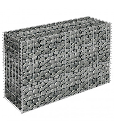 Gabion Raised Bed Galvanised Steel 90x30x60 cm