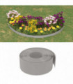 vidaXL Garden Edging Grey 10 m 20 cm Polyethylene