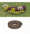 Garden Edgings 4 pcs Brown 10 m 10 cm Polyethylene