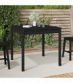 vidaXL Garden Table Black 82.5x82.5x76 cm Solid Wood Pine