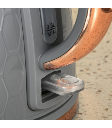 HOMCOM 1.7L Kettle and Toaster Set with Defrost, Reheat and Crumb Tray, Grey