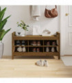 Hall Bench Honey Brown 110x40x60 cm Solid Wood Pine