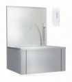 Hand Wash Sink with Faucet and Soap Dispenser Stainless Steel