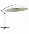 Hanging Parasol White 3 m Aluminium Pole