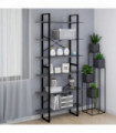 High Cabinet Grey 100x30x210 cm Solid Pine Wood