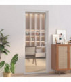 vidaXL Interior Door 83x201.5 cm White ESG Glass and Aluminium