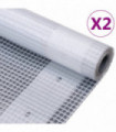 Leno Tarpaulins 2 pcs 260 g/m² 4x10 m White