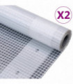 Leno Tarpaulins 2 pcs 260 g/m² 4x15 m White
