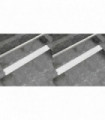 vidaXL Linear Shower Drain 2 pcs  Bubble 930x140 mm Stainless Steel
