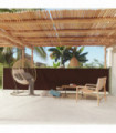 Patio Retractable Side Awning 117x600 cm Brown