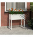 Planter White 78x40x81 cm Solid Wood Pine