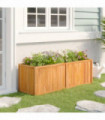 vidaXL Raised Bed 150x50x50 cm Solid Wood Teak