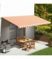 Replacement Fabric for Awning Yellow and Orange 6x3.5 m