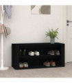 Shoe Rack Black 100x35x45 cm Engineered Wood