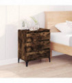 Sideboard Smoked Oak 60x35x70 cm Engineered Wood