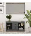 TV Cabinet Grey 103x36.5x52 cm Solid Wood Pine