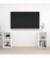 TV Cabinets 2 pcs White 72x35x36.5 cm Engineered Wood